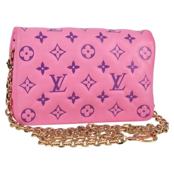 LOUIS VUITTON Monogram Pochette Coussin Shoulder Bag Pink M80745 LV Auth 126599M - Picture 1 of 15